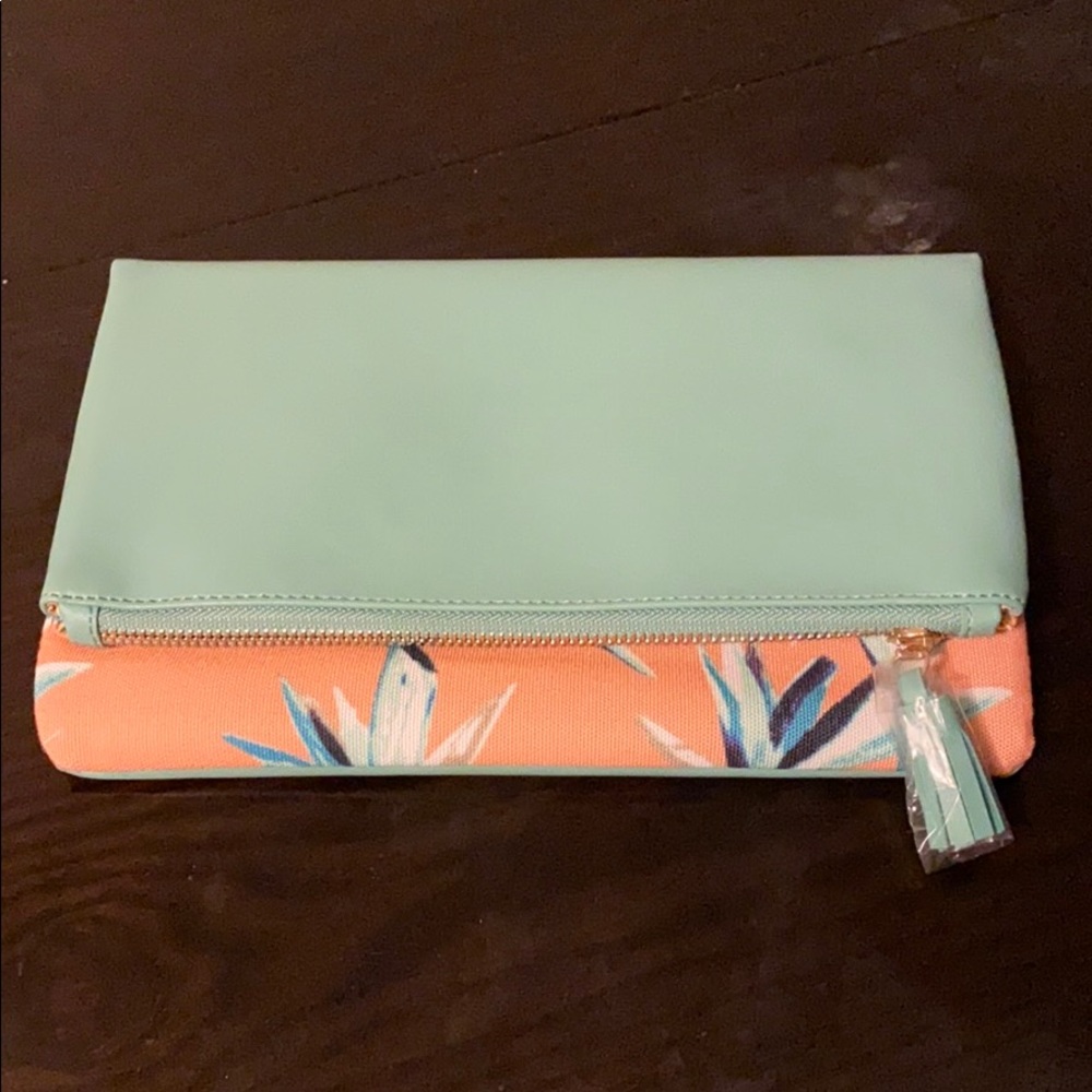 Rachel Pally summer pattern reversible clutch